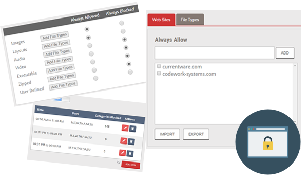 Web filtering software Gateway