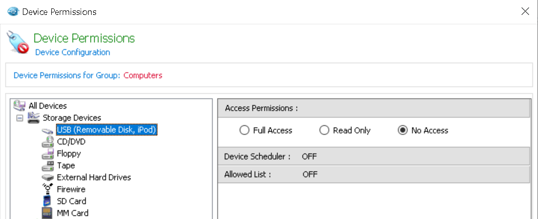 Allow company authorized websites