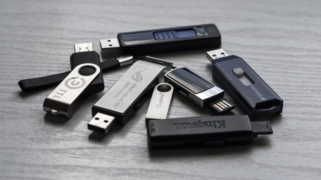 USB memory sticks.
