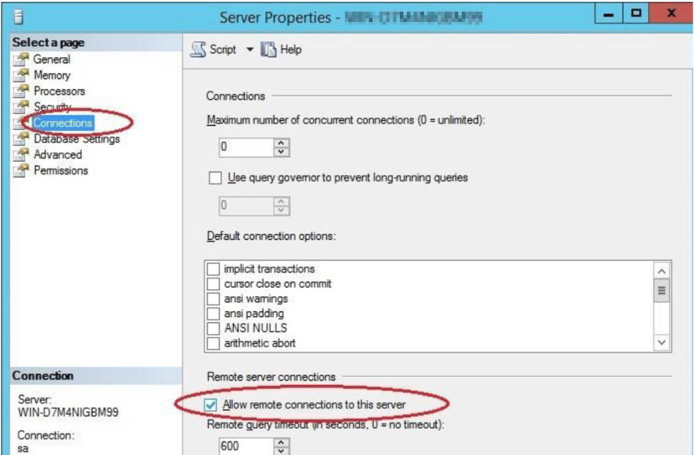 sql server management studio port forwarding