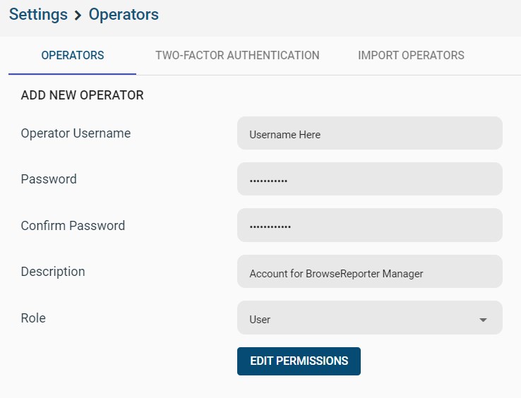 Create an operator