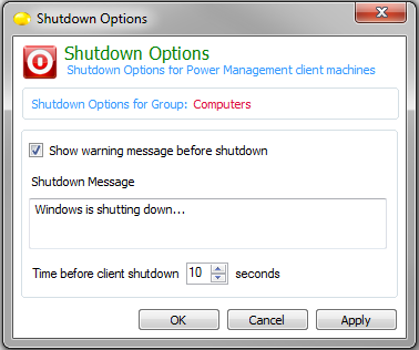 enPowerManager Shutdown Notification