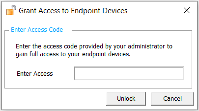 device access code