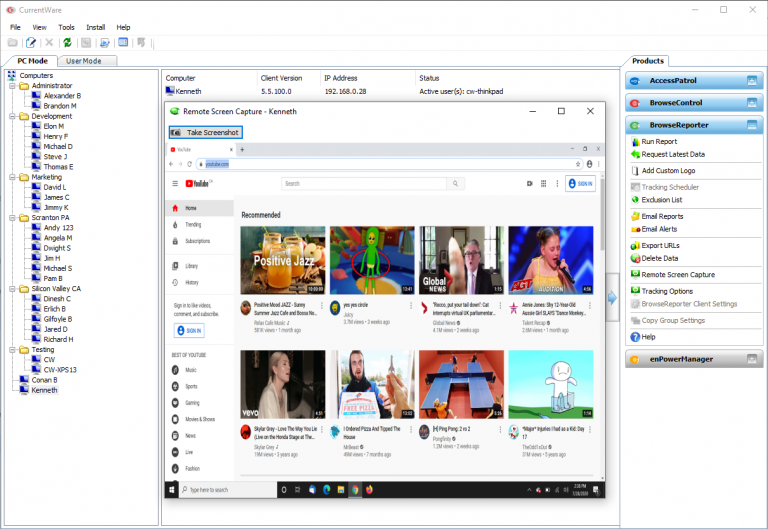 Computer Screen Monitoring Software Capture Screenshots of Desktops