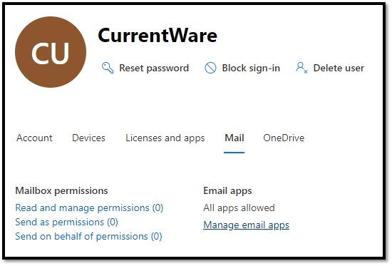 Manage Email Apps