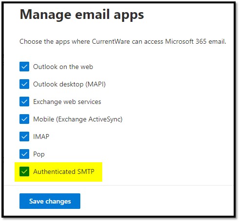 O365 Authenticated SMTP