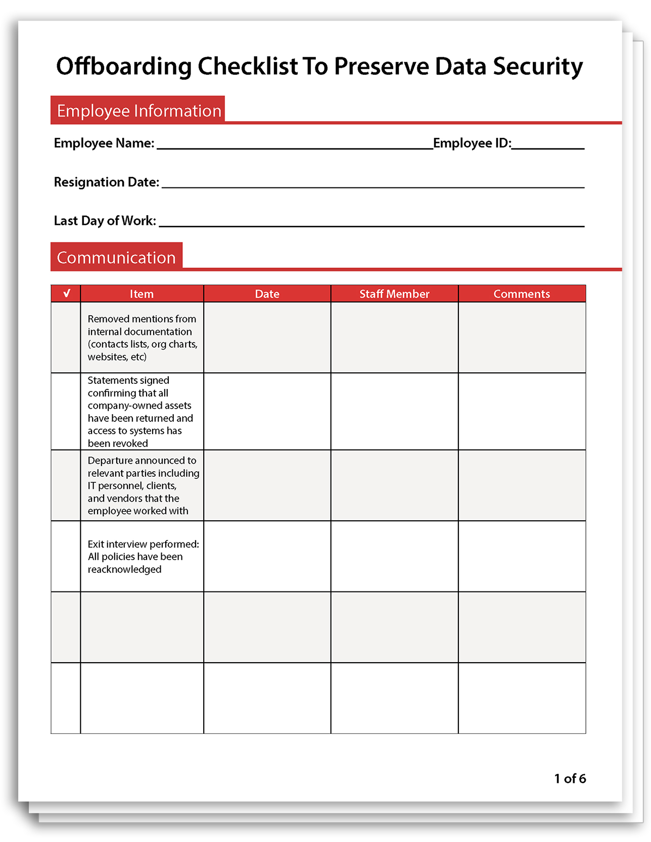 off-boarding-checklist-template