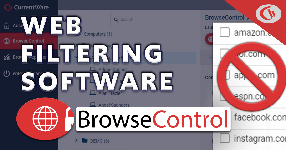 BrowseControl Web Content Filtering software from CurrentWare