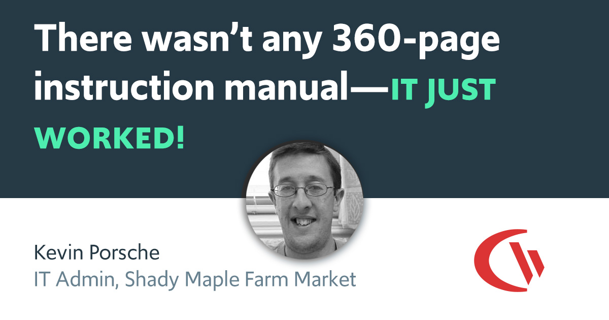 There wasn’t any 360-page instruction manual—it just worked!