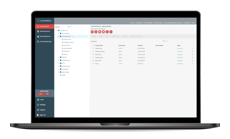 cw_bc_users Centralized Endpoint Security