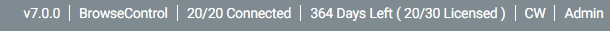 WC Status Bar