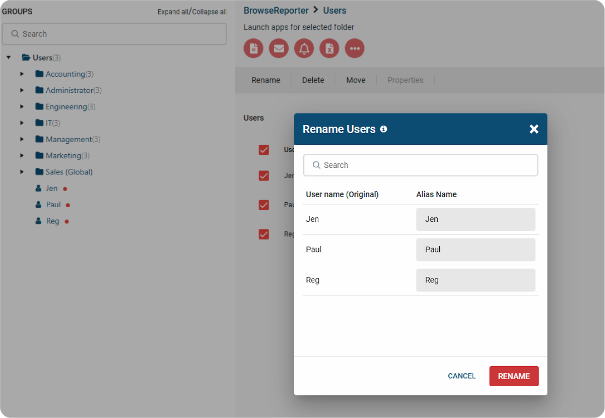 User Recognition with Custom Aliases