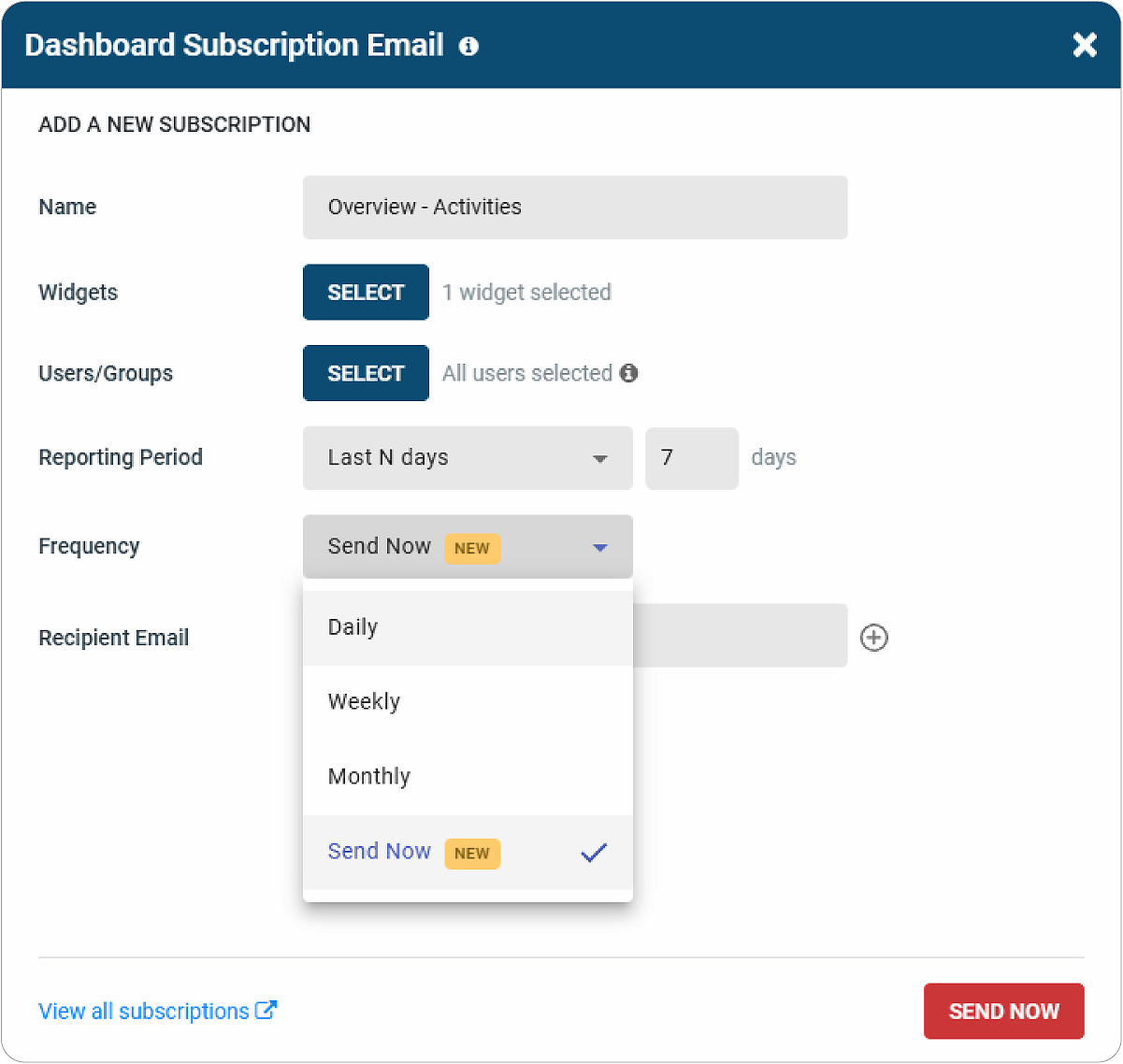 Subscription Email