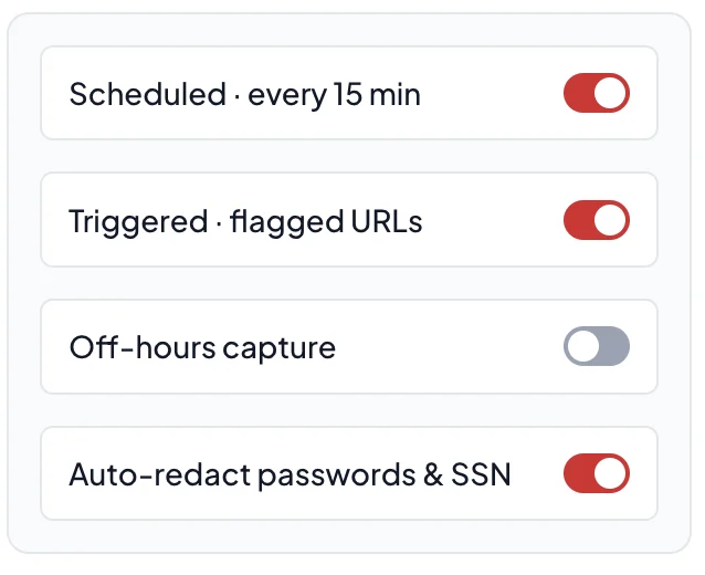 capture policy
